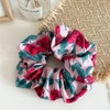 3 Piece Spring Women's Large Scrunchies for Red Thin Thick