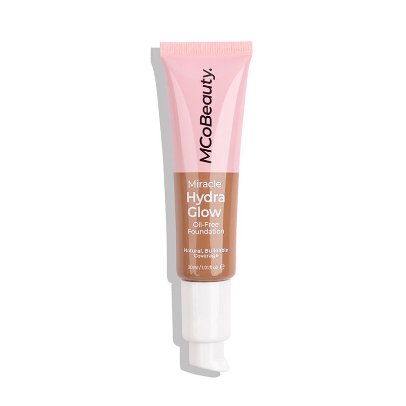 MCOBEAUTY MIRACLE HYDRA-GLOW OIL-FREE FOUNDATION - WARM HONEY, #MCH242 MCOBEAUTY