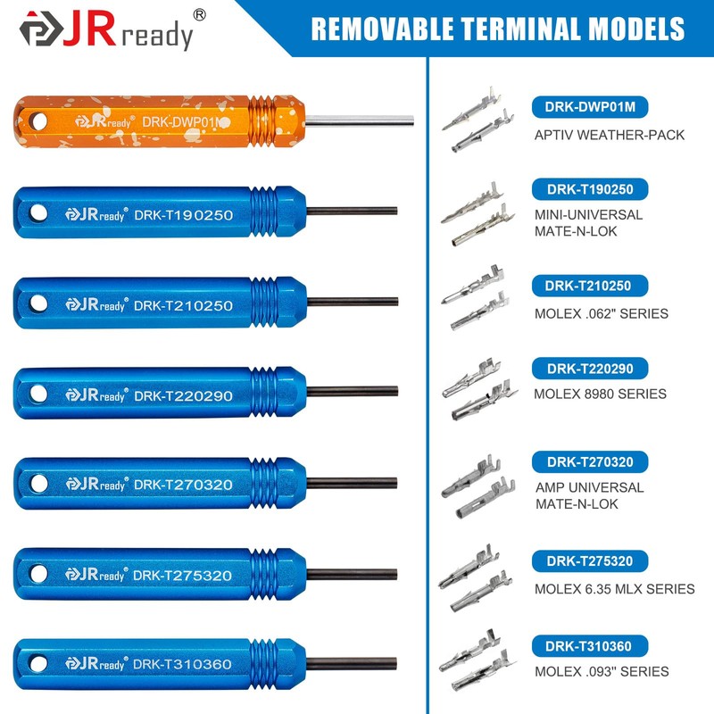 JRready ST5252 Pin Tool Car Set 7 Pieces for AMP