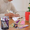 Aoesuny 48 PCS Floral Pens Flower Ballpoint Pens Flower Notepads