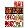 7 Ukrainian Petrykivka Flowers Easter Egg Wraps Heat Shrink Sleeves