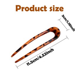 2 Pcs French Pin, Elegant Hair Pin for Women Chic Hair with A Yellow Scrunchie Accessories for Long Hairstyles Perfect for Daily Wear Casual Parties Weddings