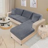 NAISI Sectional Couch Covers 6 Pieces Velvet Couch Cushion Covers