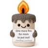 YUEYUQIU Funny Mom Birthday Gifts from Daughter Son, Crochet Candle