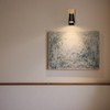 LMINGHON Matte Black Wall Sconces, LED Wall Lamp with On/Off