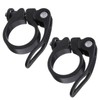 2pcs 31.8mm Quick Release Bike Seat Clamp, Aluminum Alloy Seatpost