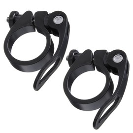 2pcs 31.8mm Quick Release Bike Seat Clamp, Aluminum Alloy Seatpost Collar for 27.2-28.6mm / 30.4-31.8mm MTB Road Bike