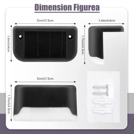 Tuanse 36 Pack Solar Deck Lights Outdoor Step Waterproof LED Stairs Lights Outside Fence Step for Pool Garden Wall Patio Yard Porch(White)