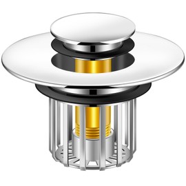 COAMANUG Bathroom Sink Stopper | Shower Drain Hair Catcher | Pop-up Sink Drain Stopper | Drain Protector for 1-3/8 to 1-1/2 to 1-3/4" Sink Drain Hole