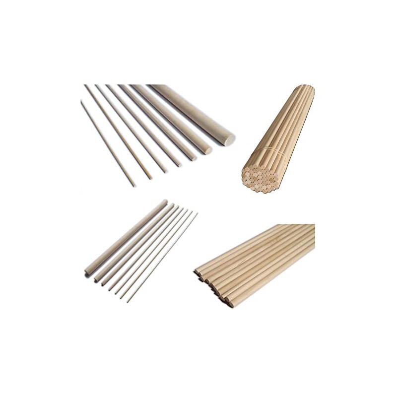 Trustleaf 16mm x 30cm Birch Hardwood Wooden Dowels (10 Dowels)