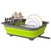 THANSTAR Collapsible Dish Drying Rack for RV Campers Portable Dinnerware