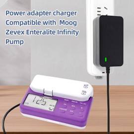 solsinsy 5V Power Adapter Charger for Moog Zevex Enteralite Infinity Pump Charger for Moog Enteralite Infinity Pump Power Supply for Zevex Infinity Orange Pumps Power Supply Cord Charger PSU