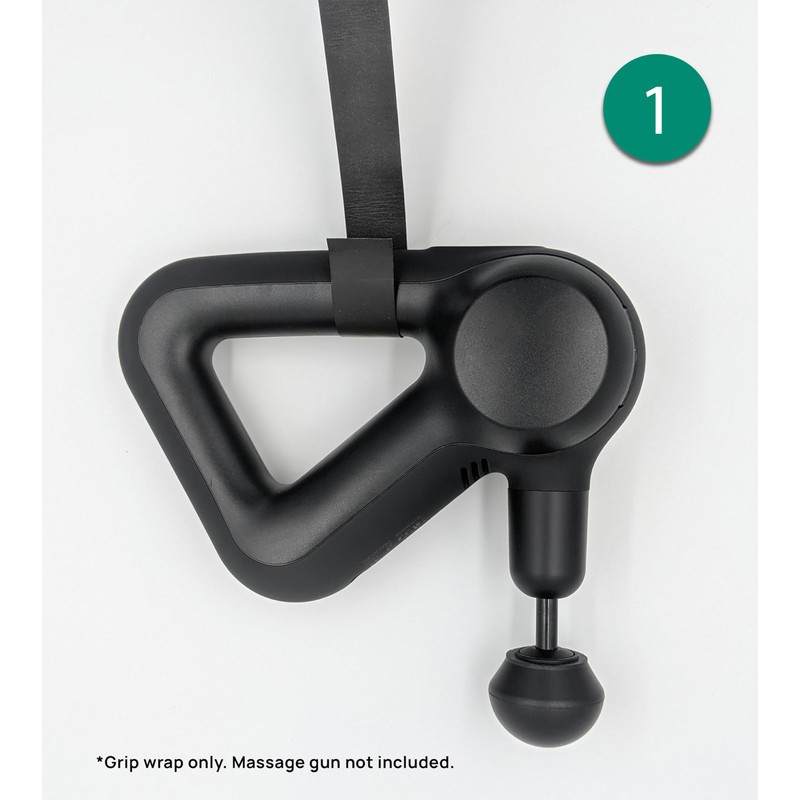 Ninefold Design Grip Wrap for Massage Gun, Adds Anti-Vibration Padding