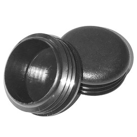 SB DISTRIBUTION LTD SBDs (2 Pack) 1 3/4" OD Round Cap Plugs (Tube Hole ID 1.59" to 1.68") Roll Cage Cap Bumper Plugs, Black, Polyethylene