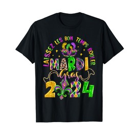 Laissez Les Bons Temps Rouler Mardi Gras 2024 New Orleans T-Shirt