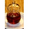 Honey Jar with Dipper and Lid Glass Heat Resistant l0