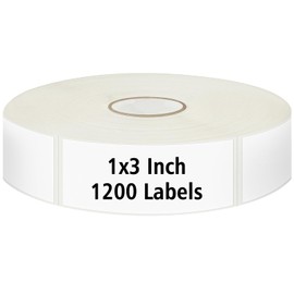 1200 Blank Removable Freezer Labels with Perforation Line for Easy Distribution and Use. Waterproof and Oil-Resistant, Suitable for Food Containers, Jars, and Kitchen Organization.(1 "x 3")