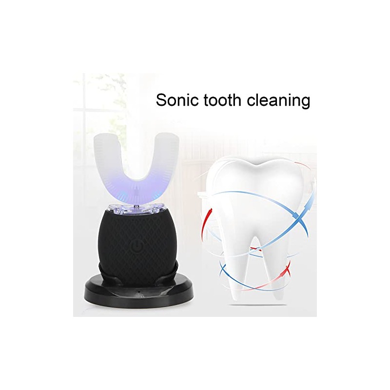 Cepillo de Dientes Eléctrico Recargable en Forma de U, Cepillo