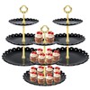 Set of 3 Pieces 3 Tier Dessert Stand Fruit Plate