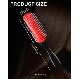 GAJUS 1 Stück Haarbürste ohne Ziehen, Bürste, geeignet für verknotetes und lockiges Haar, Lockenkamm, Lockenprodukte für Männer, Nylon-Entwirrer