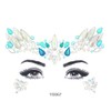 6Pcs Luminous Rhinestones Face Temporary Tattoos Glitter Festival Face Stickers