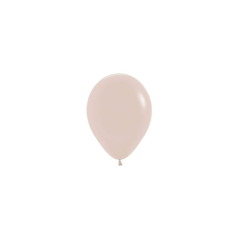 Sempertex Fashion Round Latex Balloons, White Sand, 12 cm (Pack