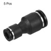 PATIKIL 5pcs 10mm to 6mm Airline Fittings, Straight Pneumatic Quick