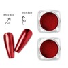 2 Boxes Red Chrome Nail Powder Metallic Mirror Effect Holographic