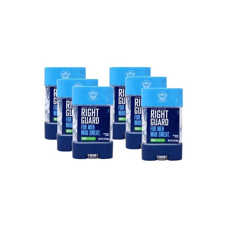 Right Guard Sport Clear Gel Antiperspirant, Fresh, 3 Ounce (Pack