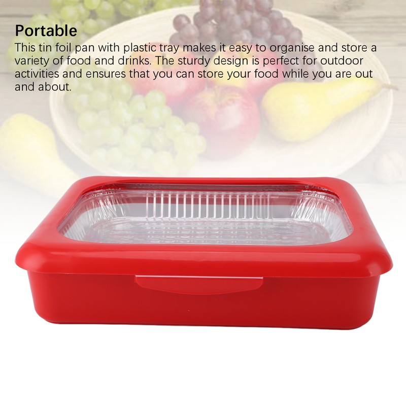 Tin Foil Storage Tray Foil Insulation Picnic Pan Food Container