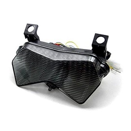 PACASK LED TailLights Brake Tail Lights with Integrated Indicators fit for Kawasaki ZX6R ZX6RR 636 Z750S Z1000 2003-2006 Smoke