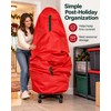 Red Upright Christmas Tree Storage Bag for Artificial Trees –