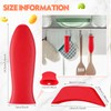 Domensi 4 Pcs Silicone Hot Handle Holder Set Cast Iron
