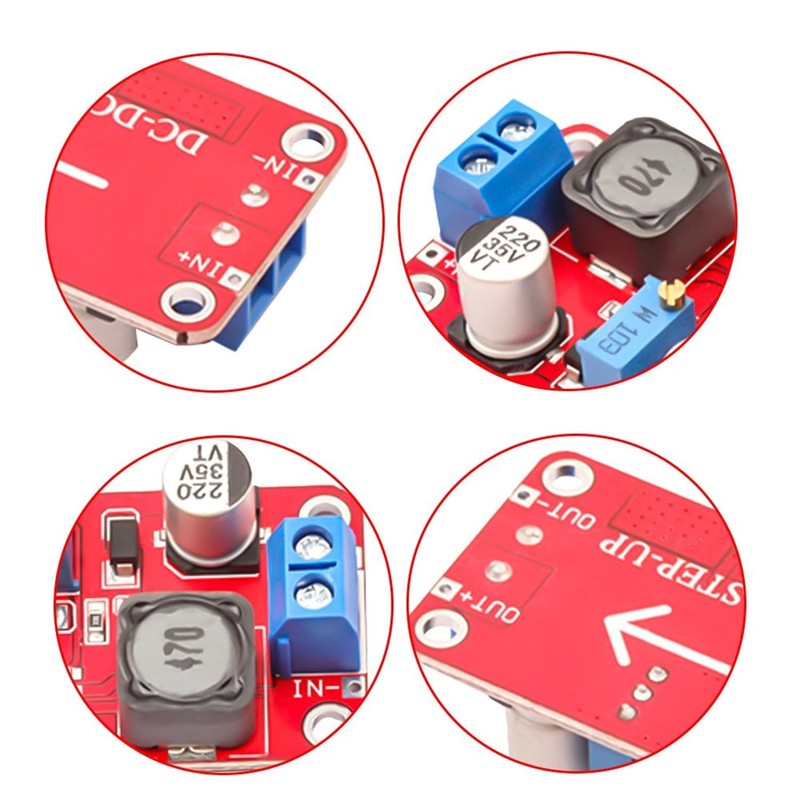 AYMBH XL6019 DC-DC Buck Boost Converter Module 5V 6V 12V