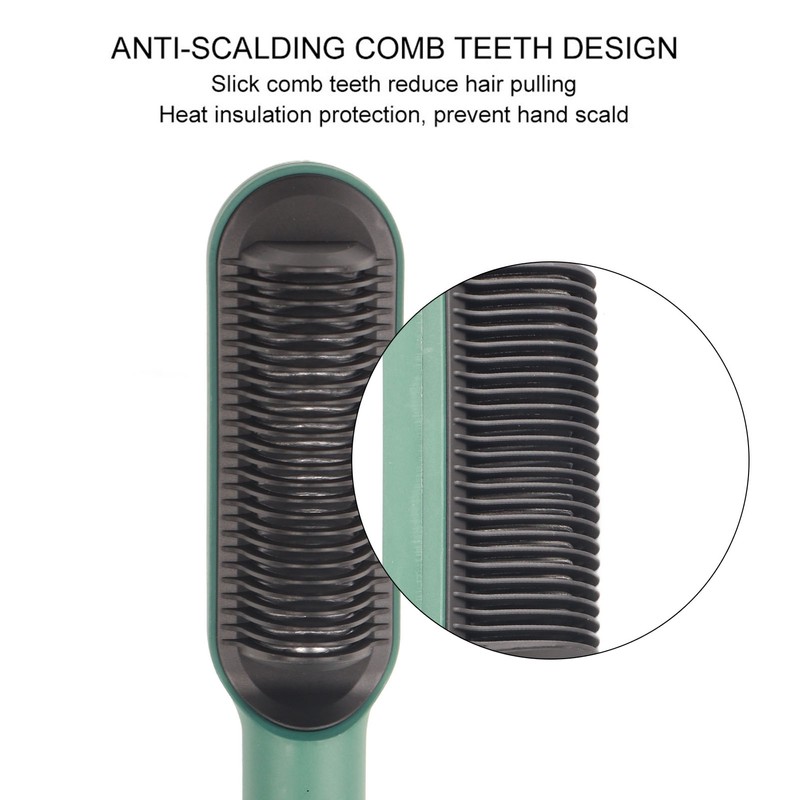 Electric Hair Straightening Comb Straightening Curling Dual Use Hair Curler