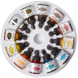 Dr. Ph. Martin's SPEC10OZSET3 Spectralite Private Collection Liquid Acrylics (Set 3) Acrylic Paint Set, 1.0 oz, Set 3 Colors, 1 Set of 12 Bottles