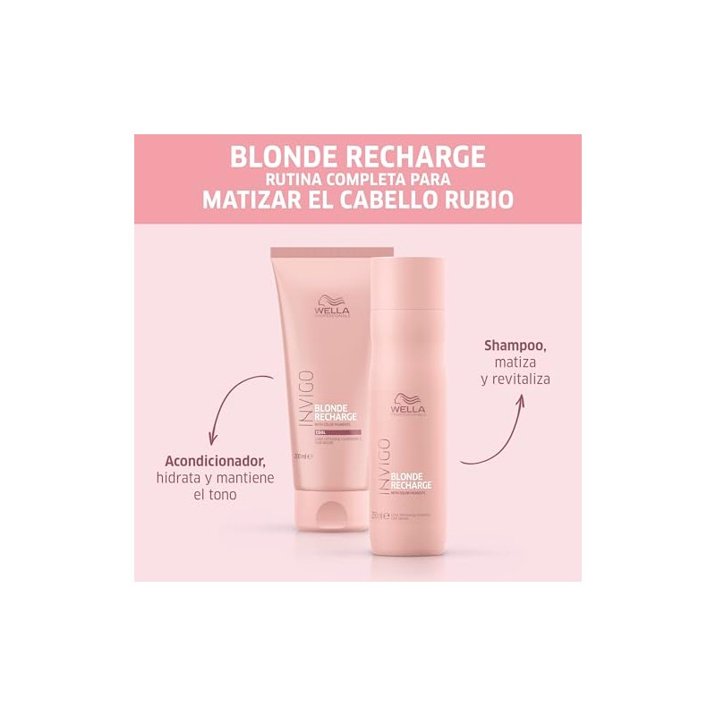 Wella Professionals Invigo Blonde Recharge Acondicionador Matizador Rubios 200ml
