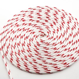 New England Ropes 40' of 1/4" (6mm) Sta-Set Red Fleck