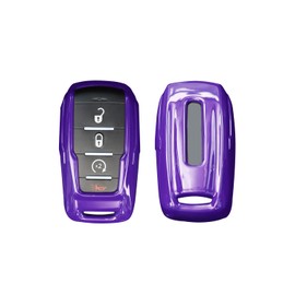 RT-TCZ Key Fob Case Cover Key Bag Holder Protection Shell Accessories for Dodge RAM 2018-2022,Purple, Purple, Purple