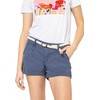 Eight2Nine Women's Chino Shorts with Braided Belt, blue