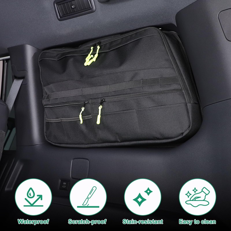 Heutamo Rear Side Window Storage Bag Compatible with Toyota Land
