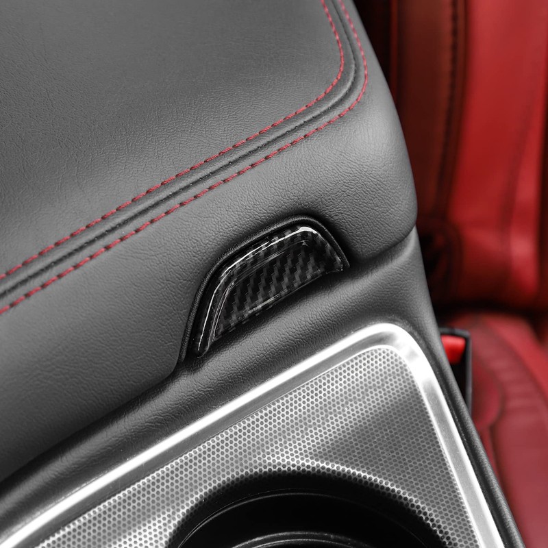 Voodonala for Challenger Center Console Armrest Open Button Trim Accessories