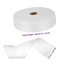 Gadpiparty 2 Rolls Nonwoven Fabric Rolls: 6.4cm X 33m Absorbent Nonwoven Quilt Batting for Quilting and Sewing Crafting and Home Decoration