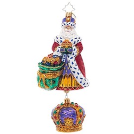 Christopher Radko Hand-Crafted European Glass Christmas Decorative Ornament, The King of Christmas
