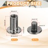 PATIKIL Chicago Screws, 60set M5 x 10mm Carbon Steel Phillips