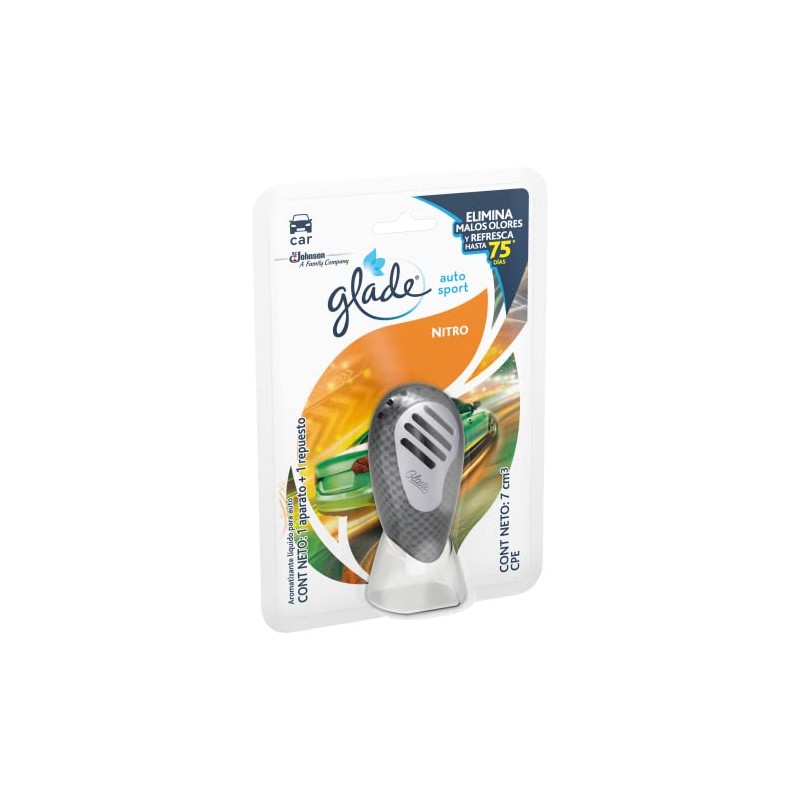 Glade Aromatizante de Ambiente Continuo para Auto, Aparato con Repuesto,