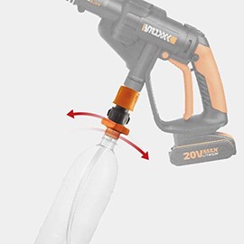 Hydro Shot Soda Bottle Adaptor Accessory 60044335 For WORX WA4038 WG629E.9 WG629E.91 WG629E WG629E.M WG629E.M1 WG629E.M2 Hydroshot Bottle Cap Connector (pipe connector)