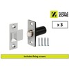 HANDLEZONE® 3 Pack Adjustable Roller Catch, Spring Loaded Ball Latch,