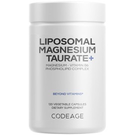 Codeage Suplemento de Taurato de Magnesio Liposomal+: Magnesio