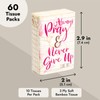 60 Pack Facial Pocket-Size Individual Tissues Bulk, Always Pray and